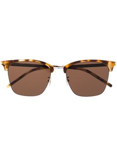 Saint Laurent Eyewear солнцезащитные очки SL340 в квадратной оправе