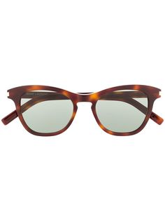 Saint Laurent Eyewear солнцезащитные очки SL356 в оправе бабочка