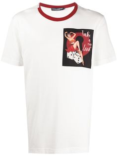 Dolce & Gabbana футболка с нашивкой