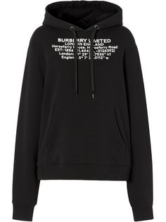 Burberry худи оверсайз с принтом