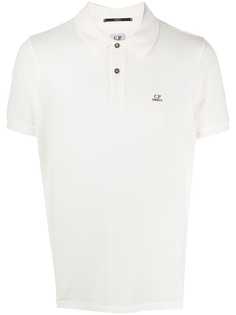 C.P. Company logo-embroidered short-sleeved polo shirt