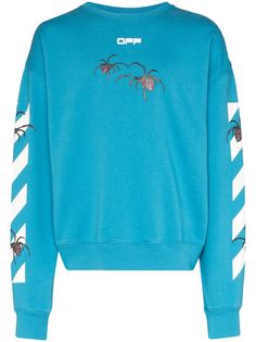 Off-White толстовка с принтом и логотипом