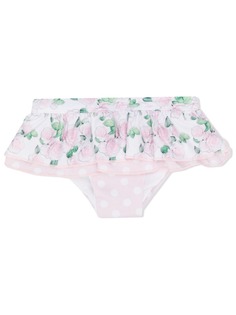 Monnalisa плавки бикини с оборками и принтом