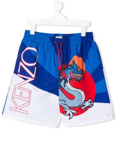 Kenzo Kids шорты с логотипом