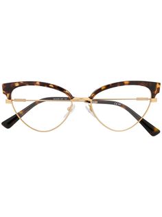 Moschino Eyewear очки в оправе кошачий глаз черепаховой расцветки