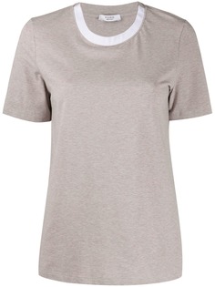 Peserico футболка с контрастным воротником