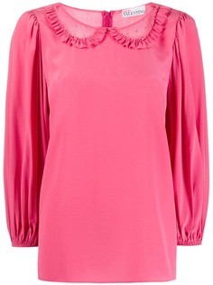 RedValentino блузка со вставками из тюля