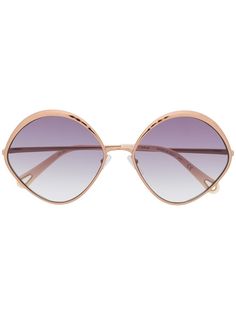 Chloé Eyewear солнцезащитные очки в круглой оправе