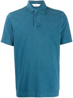 Z Zegna рубашка-поло с выцветшим эффектом