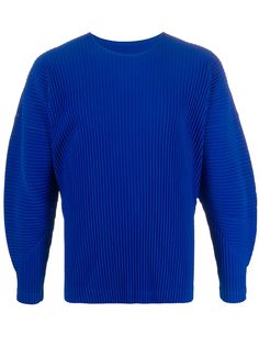 Homme Plissé Issey Miyake long sleeve pleated detail sweater