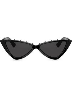 Valentino Eyewear солнцезащитные очки VLTN в оправе кошачий глаз