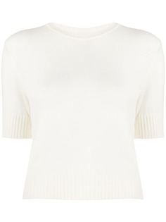 Jil Sander трикотажный топ с короткими рукавами