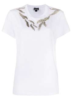 Just Cavalli футболка с металлическим декором