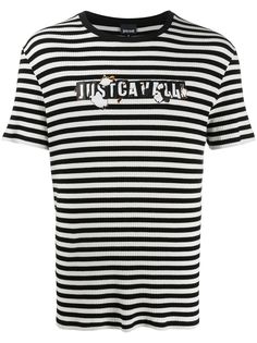 Just Cavalli полосатая футболка с логотипом