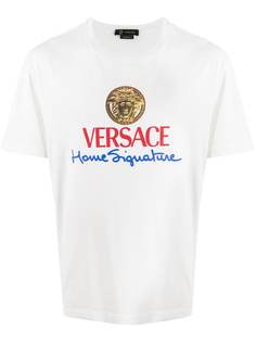 Versace футболка с принтом Home Signature