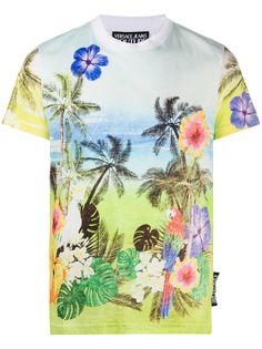 Versace Jeans Couture футболка с принтом Tropical Island