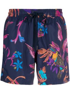 Etro плавки-шорты Bañador с цветочным принтом