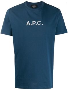 A.P.C. футболка с круглым вырезом и логотипом