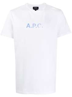 A.P.C. футболка с логотипом