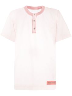 Heron Preston прозрачная рубашка-поло без воротника