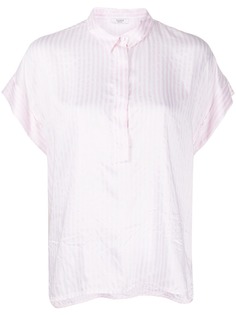Peserico полосатая блузка с жатым эффектом