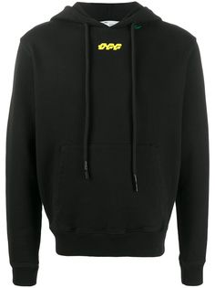 Off-White Disrupted Font slim-fit hoodie