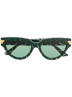 Bottega Veneta Eyewear солнцезащитные очки в оправе кошачий глаз