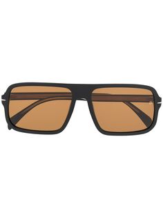 DAVID BECKHAM EYEWEAR солнцезащитные очки в прямоугольной оправе