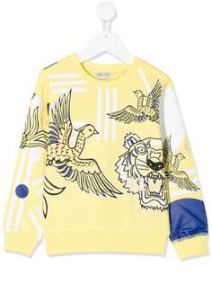 Kenzo Kids толстовка с принтом Bird & Tiger