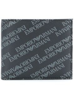 Emporio Armani складной кошелек с принтом логотипа