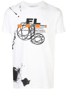 Off-White футболка Off-White x The Futura Laboratories x MCA Figures of Speech