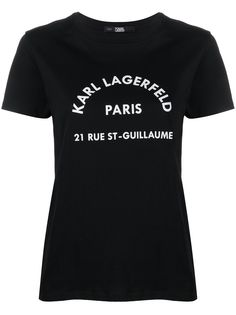 Karl Lagerfeld футболка Address с логотипом