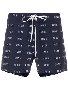 Dsquared2 плавки-шорты с принтом Icon