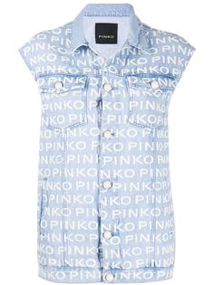 Pinko джинсовый жилет с логотипом