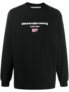 Alexander Wang flag detail logo sweatshirt