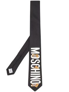 Moschino галстук с логотипом