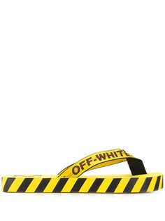 Off-White вьетнамки с логотипом