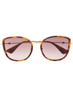 Gucci Eyewear солнцезащитные очки в массивной квадратной оправе