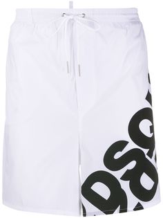 Dsquared2 длинные плавки-шорты с логотипом