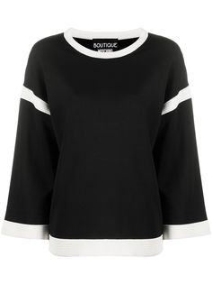 Boutique Moschino двухцветный трикотажный джемпер