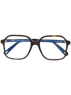 Chloé Eyewear очки в массивной квадратной оправе
