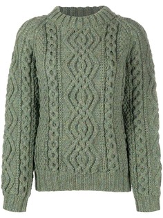 FOLKLOORE вязаный джемпер Irish Aran