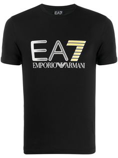 Ea7 Emporio Armani футболка с круглым вырезом и логотипом
