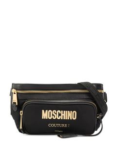 Moschino поясная сумка с логотипом