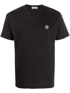 Stone Island футболка с нашивкой-логотипом