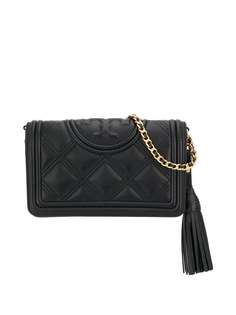 Tory Burch сумка Fleming с тисненым логотипом