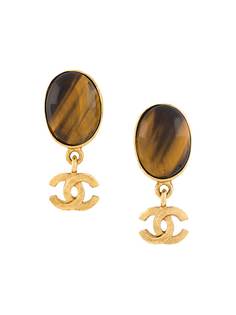 Chanel Pre-Owned серьги 1995-го года с логотипом CC