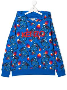 Kenzo Kids худи с принтом