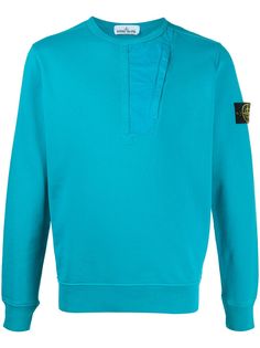 Stone Island толстовка с нашивкой-логотипом