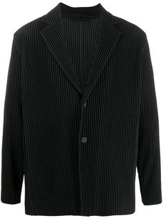 Homme Plissé Issey Miyake plissé single-breasted blazer